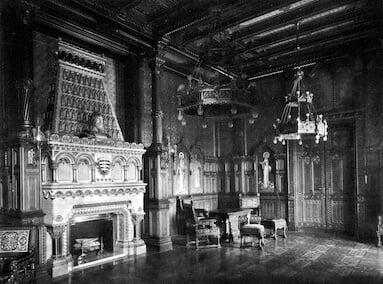 Az egykori Szent István-terem, mely a második világháborúban teljesen megsemmisült - Fotó: FSZEK Budapest Gyűjtemény